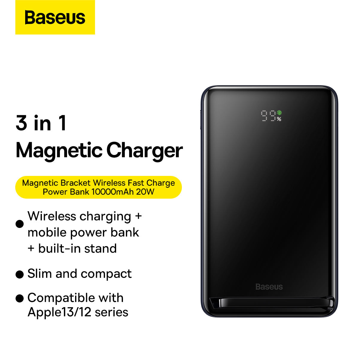 Baseus Magnetic Bracket Wireless Power Bank 10000mAh 20W