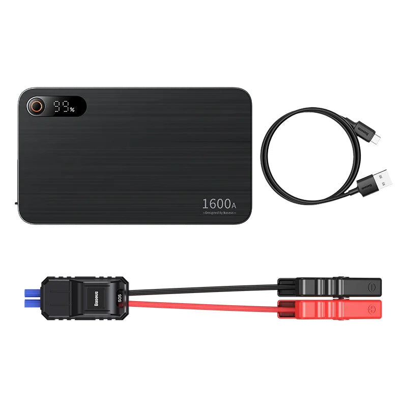 Baseus Super Energy Pro Black+ Car Jump Starter 1600A