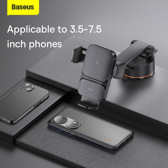 Baseus Wisdom Auto Allignment Car Mount Wireless Charger 15W