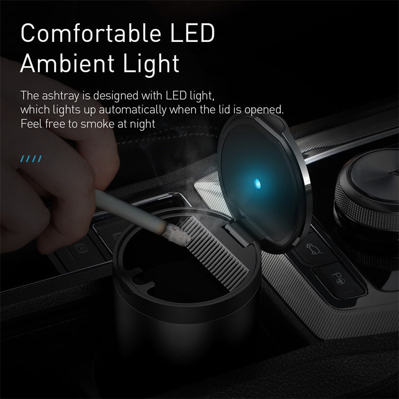 Baseus Car Ashtray Premium Dark Gray