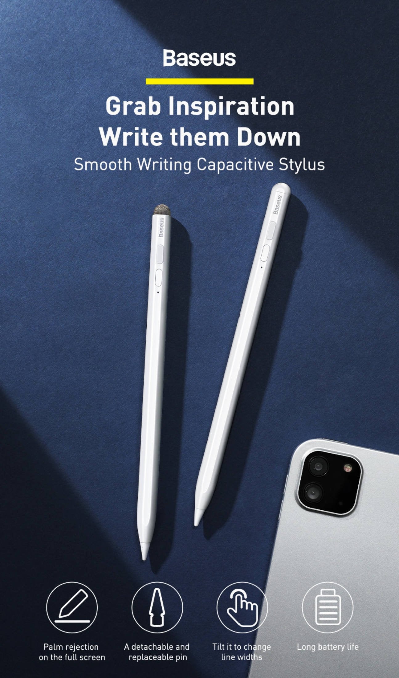 Baseus Stylus Smooth Writing Capacitive White