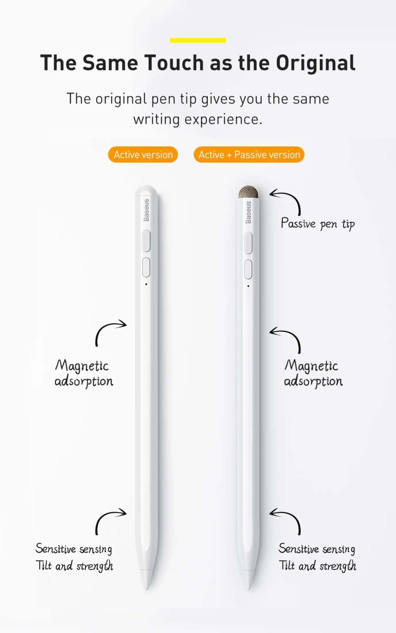 Baseus Stylus Smooth Writing Capacitive White