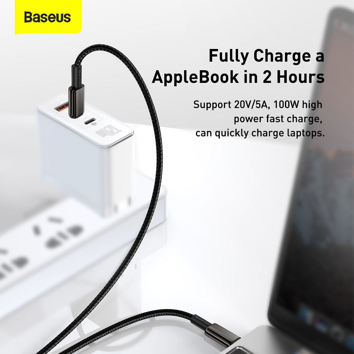 Baseus Tungsten Gold Fast Charging Data Cable Type-C to Type-C 100W