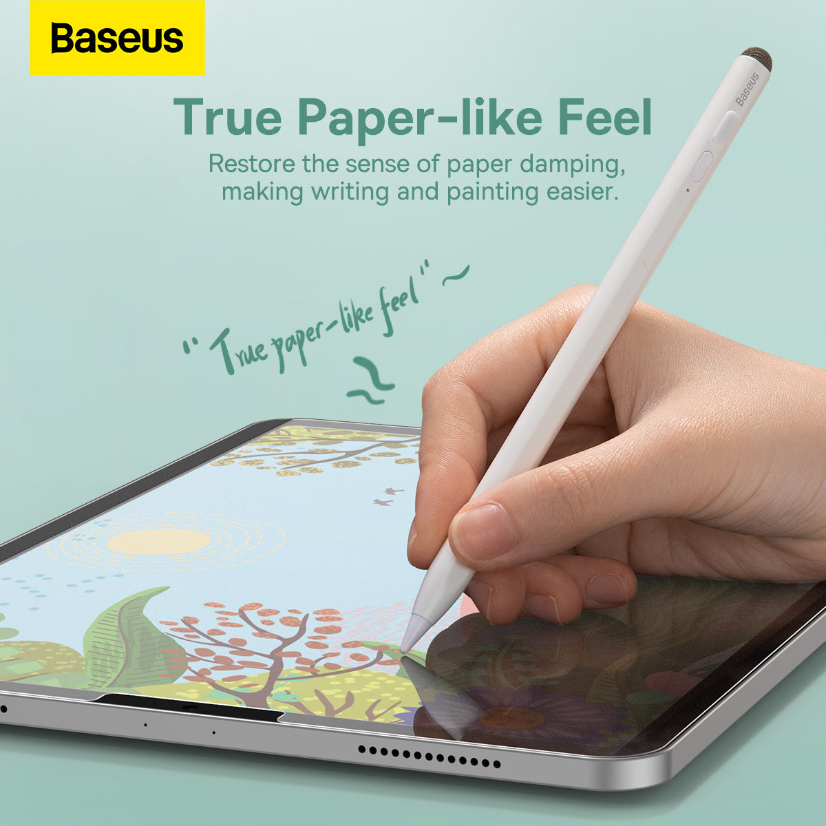 Baseus 0.15mm Full Cover Vac-sorb Paper-like Screen Protector For IPad Pro 11 inch, 10.9" inch Transparent