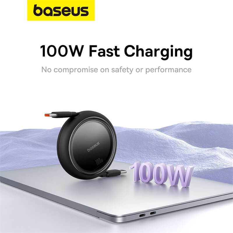 Baseus Free2Draw Mini Retractable Charging Cable Type-C to Type-C 100W