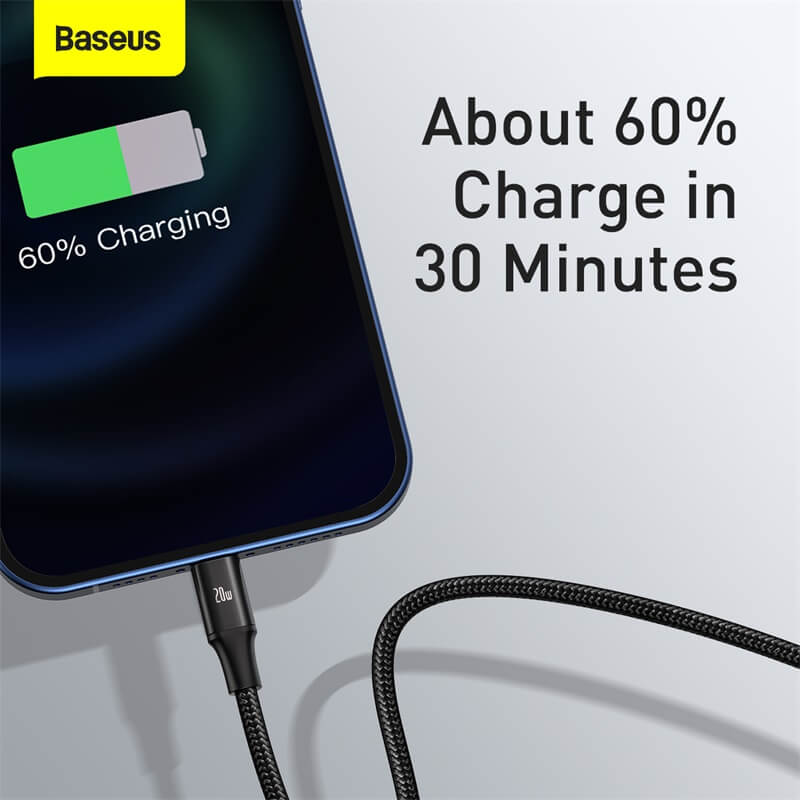 Baseus Rapid Series 3-in-1 Cable Type-C to M+L+C PD 20W