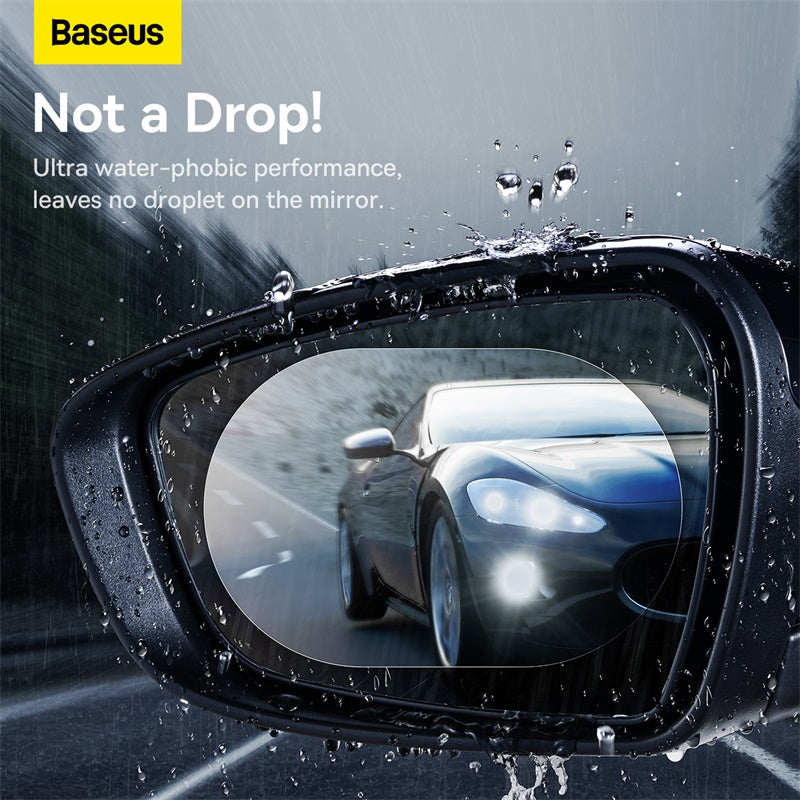 Baseus ClearSight Rearview Mirror Waterproof Film Clear, Pack of 2