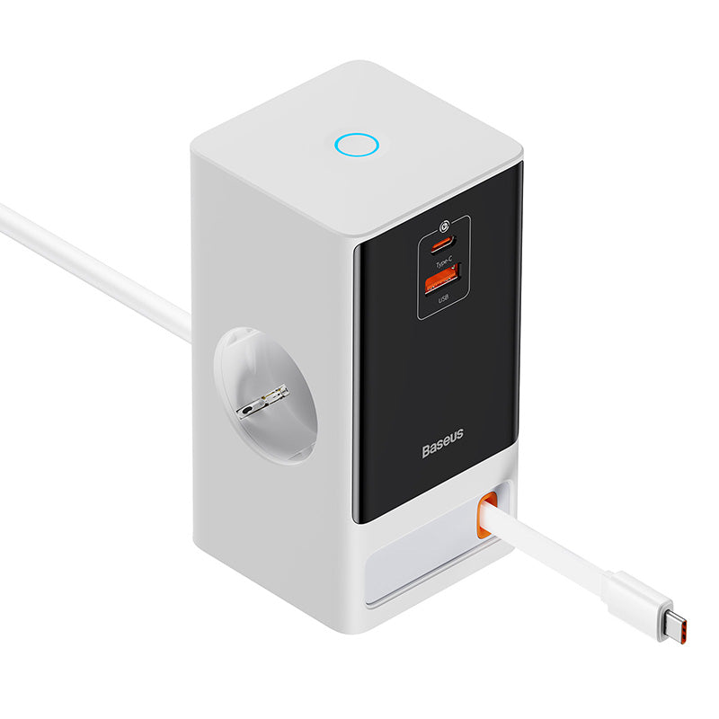 Baseus PowerCombo Digital PowerStrip 2AC+1U+1C+Retractable-C 65W