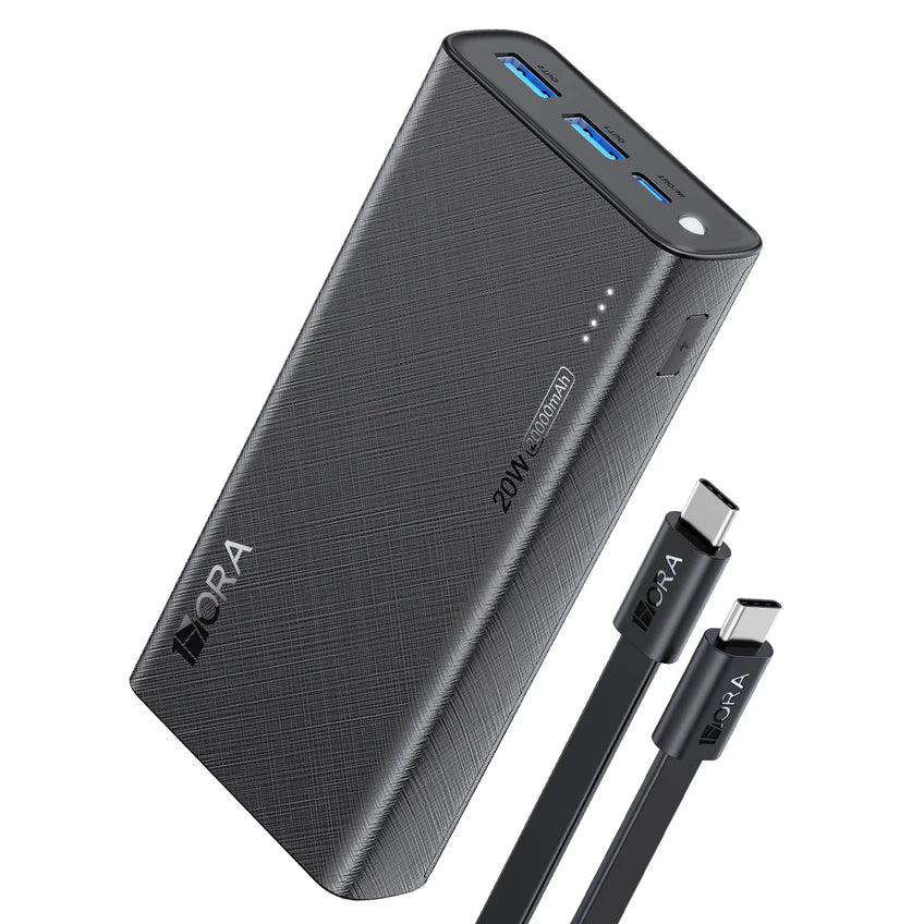 1HORA 20W- fast charging 20000Mah Power Bank Black (GAR158N)