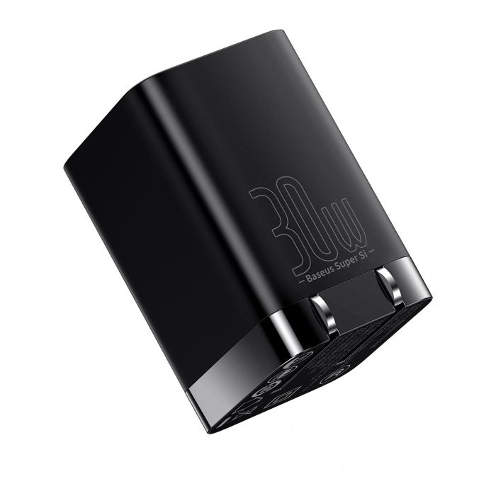 Baseus Super Si Pro Quick Charger Type C + USB 30W CN Black