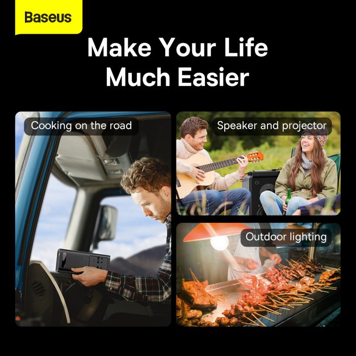 Baseus Super Si Power Inverter 500W (220V CN/EU ) Black