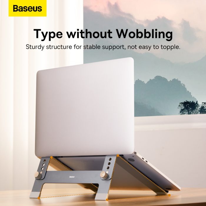 Baseus UltraStable Series Desktop Laptop Stand (4-Gear Adjustable) Space Grey