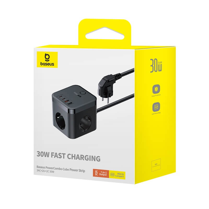 Baseus Powercombo Cube Powerstrip 3AC+2U+2C 30W