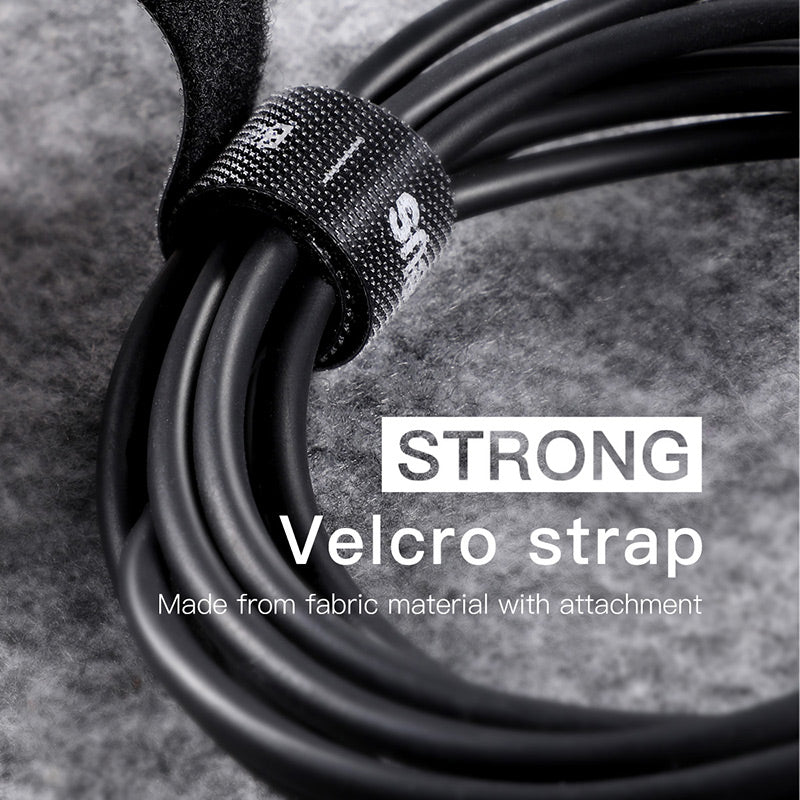 Baseus Colourful Circle Velcro Strap Black