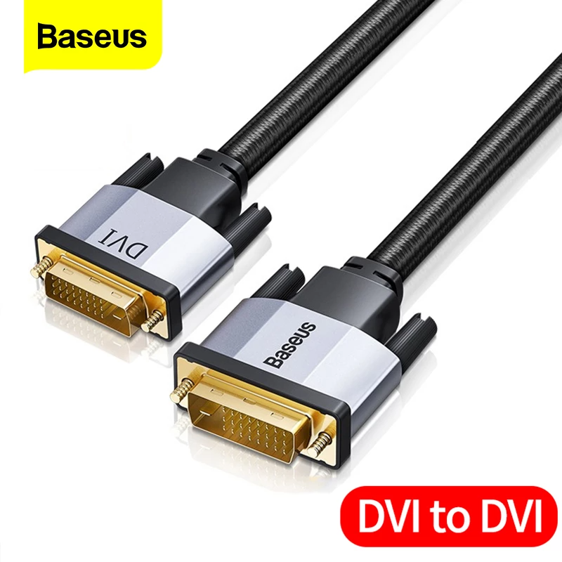 Baseus Enjoyment Series DVI Male To DVI Male Adapter Cable