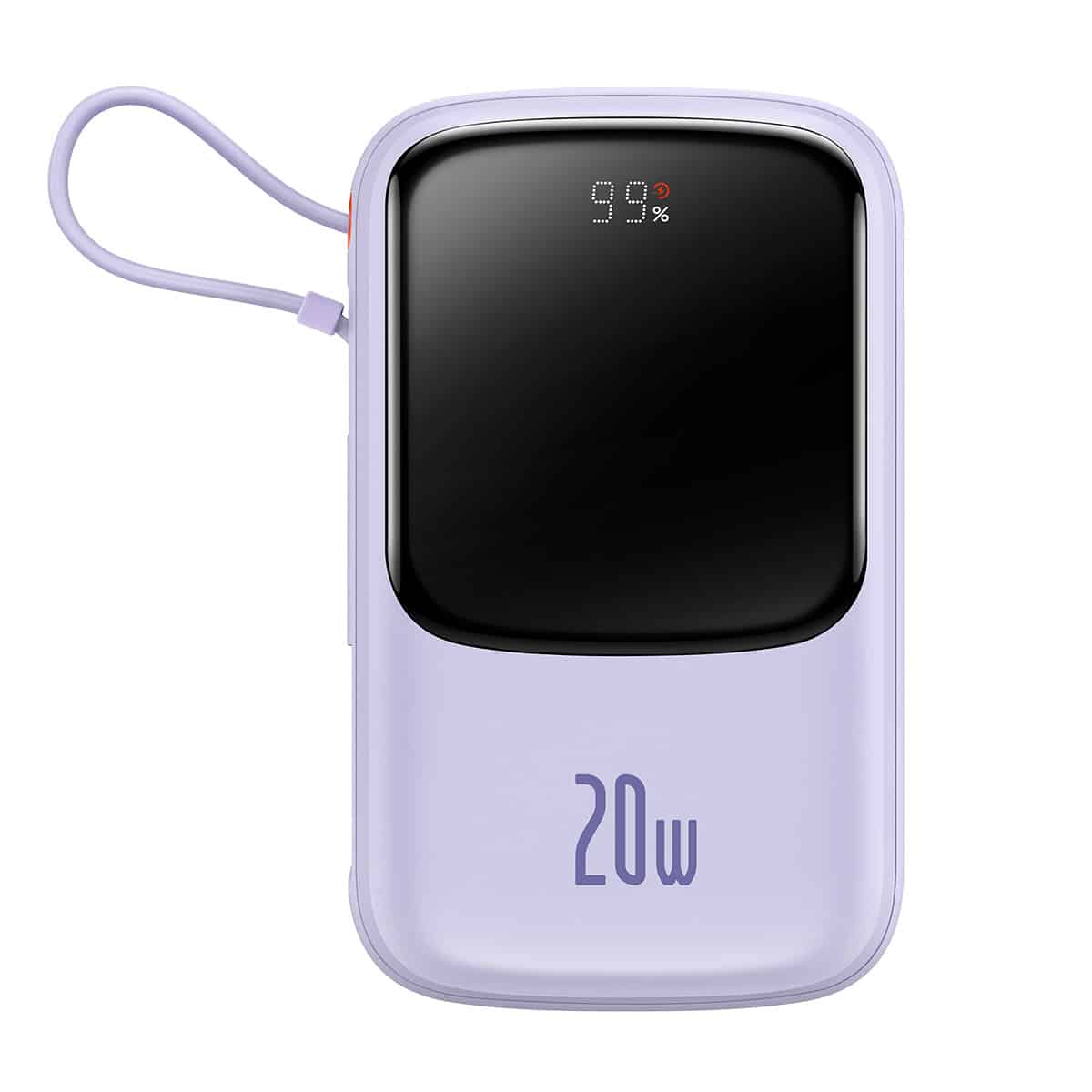 Baseus Qpow Pro Digital Display Fast Charge Power Bank 10000mAh 20W iP Edition Purple