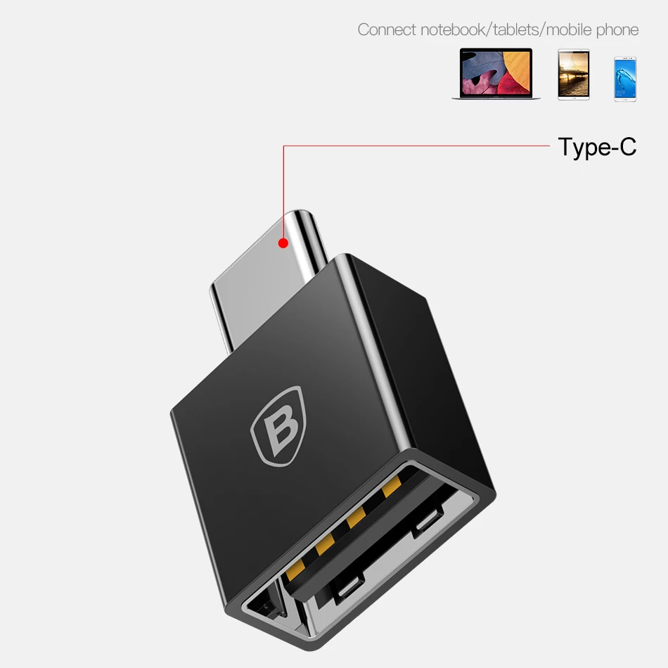 Baseus Exquisite Type-C Male to USB Female Adapter Converter