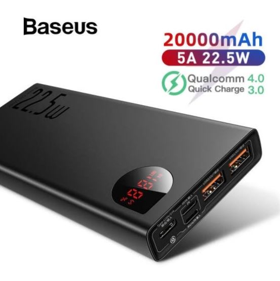 Baseus Adaman Metal 22.5W 20000mAh Fast Charging Power Bank