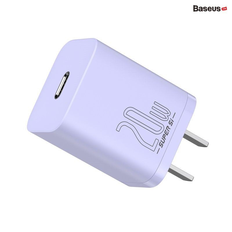 Baseus Super Si Quick Charger Type C 20W CN purple