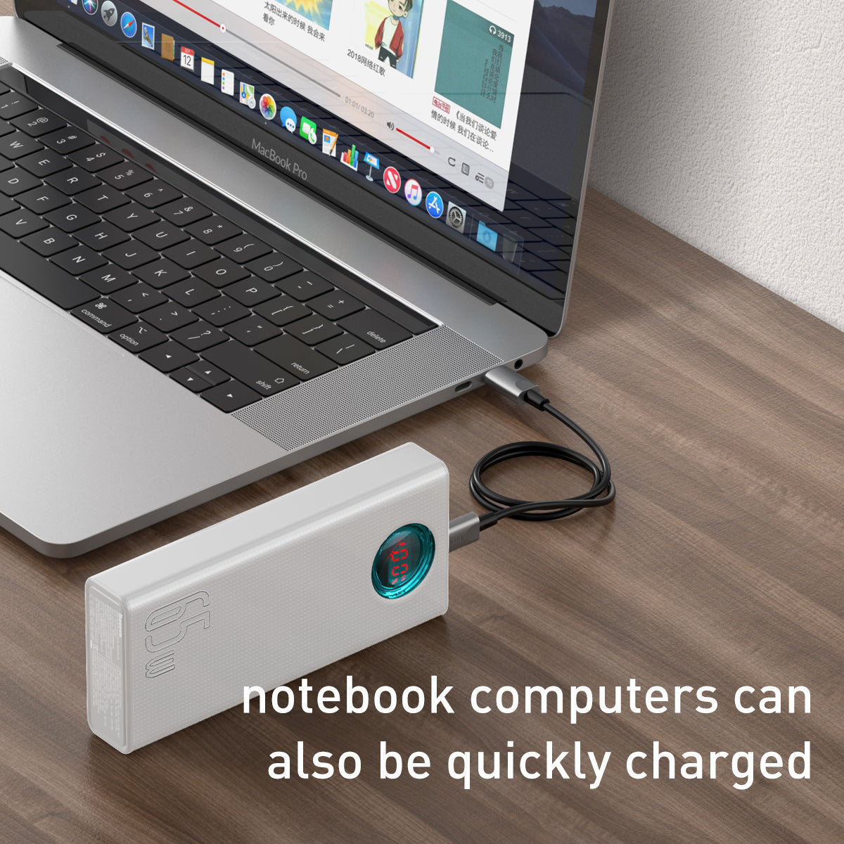 Baseus Amblight Digital Display Quick Charge Power bank 30000mAh 65W