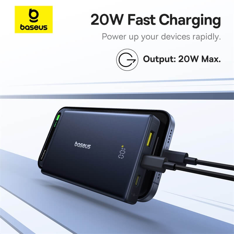 Baseus PicoGo Power Bank with Digital Display Dual Type C 10000mAh 20W Cosmic