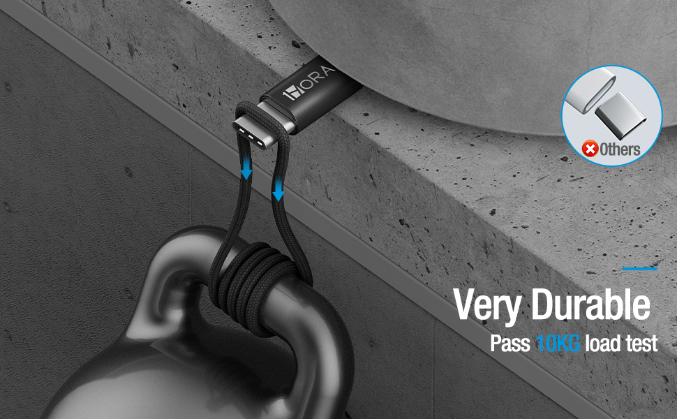 1HORA V8 Series/One to three data cable Black 1m (CAB259N)