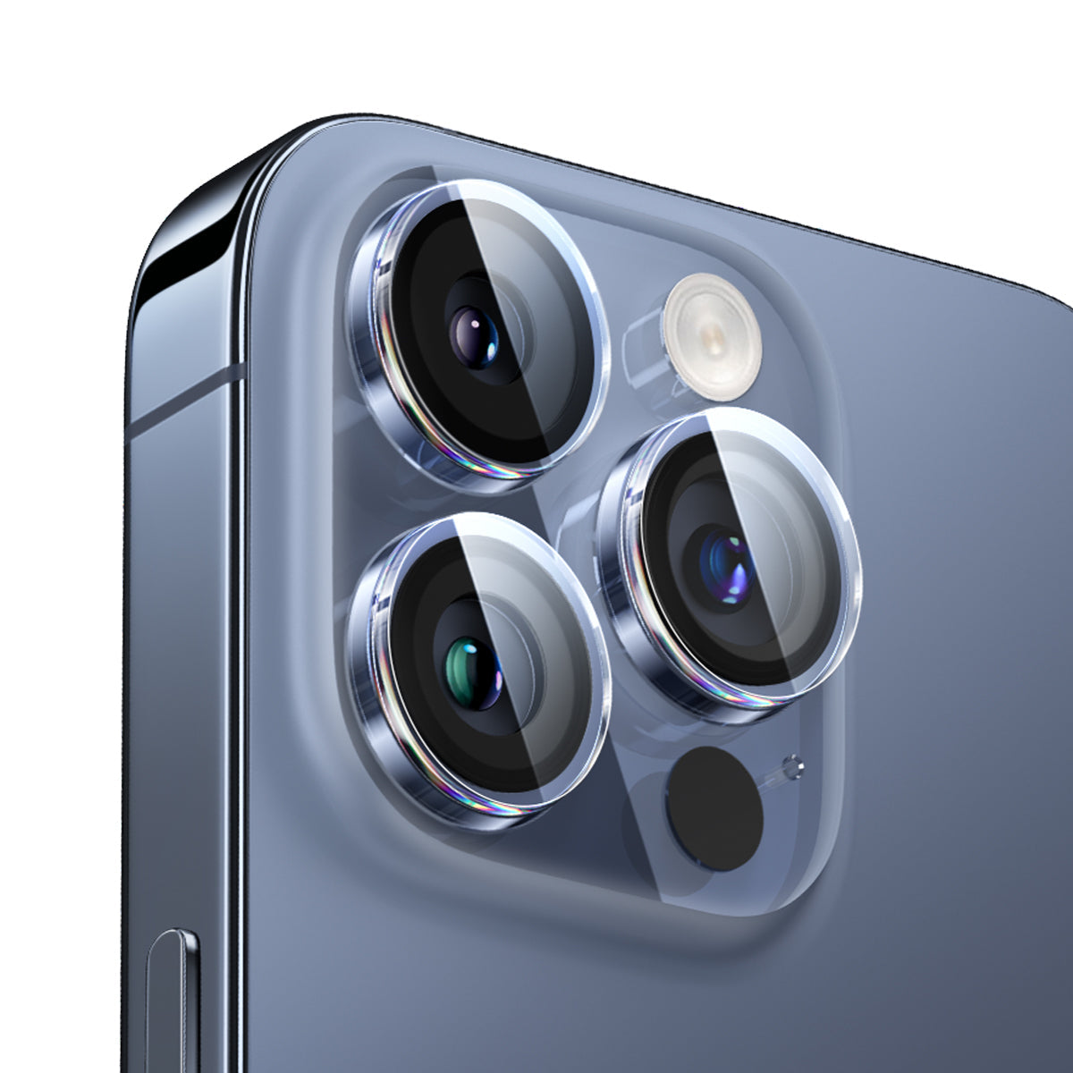 Baseus iPhone 15 Pro/15 Pro Max Corning Series HD Camera Lens Protector, Clear (Pack of 1 with cleaning kit)
