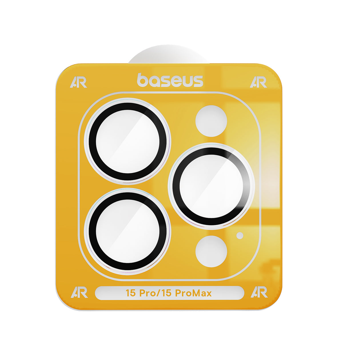 Baseus iPhone 15 Pro/15 Pro Max Corning Series HD Camera Lens Protector, Clear (Pack of 1 with cleaning kit)