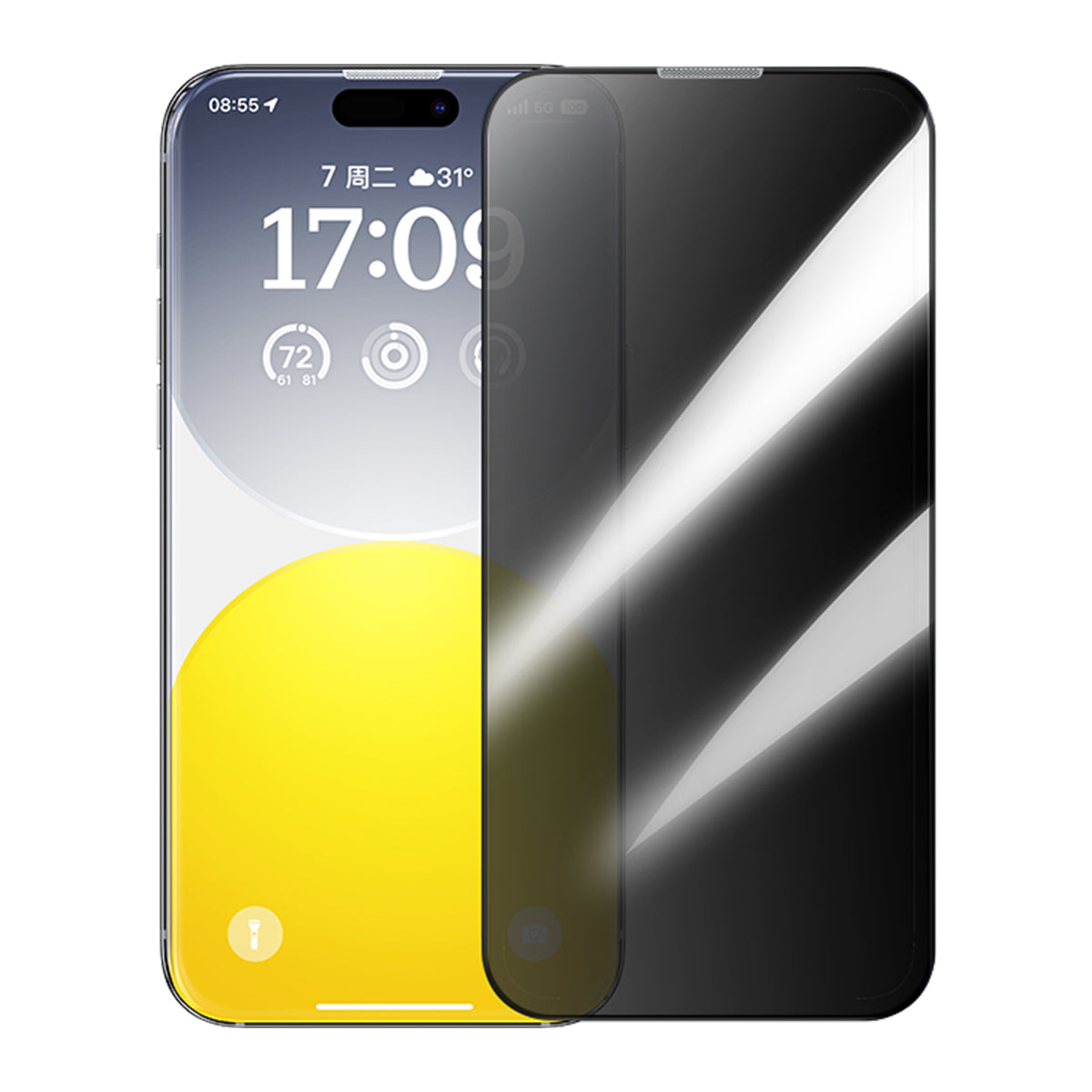 Baseus iPhone 15 Pro Max Screen Protector Schott Series Tempered Glass, (Built-in Dust Filter) (Pack of 1, with dust-proof installation tool and cleaning kit)
