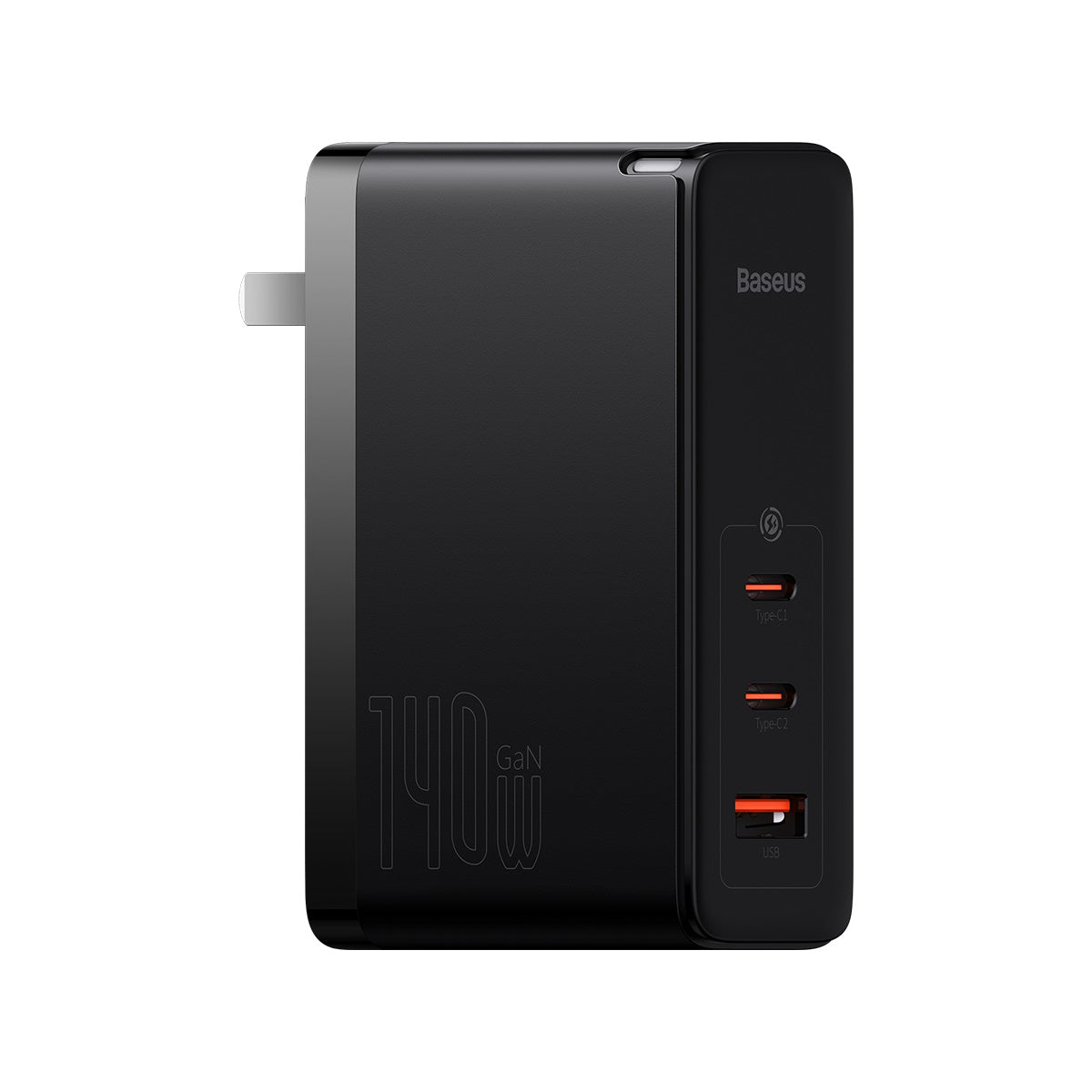 Baseus GaN5 Pro Fast Charger 2C+U 140W CN Black With Superior Series Fast Charging Data Cable Type-C to Type-C 240W（48V/5A) 1m Black