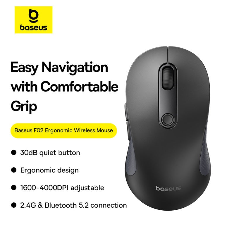 Baseus F02 Ergonomic Wireless Mouse