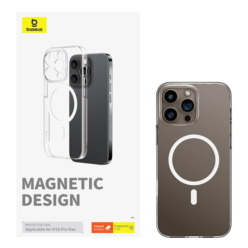 iPhone 16 Pro/16 Pro Max Magnetic Phone Case Baseus Crystal Series