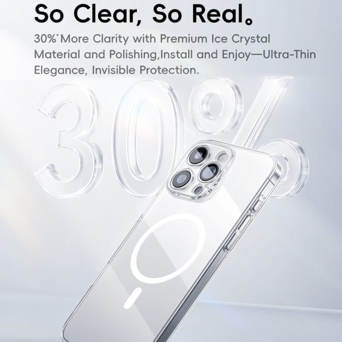 iPhone 16 Pro/16 Pro Max Magnetic Phone Case Baseus Crystal Series