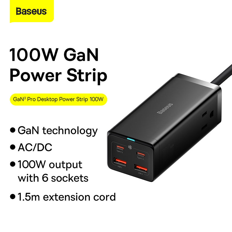 Baseus Power strip Desktop GAN3 Pro100W