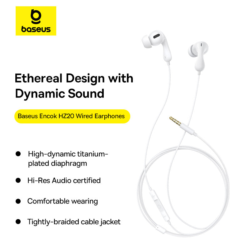 Baseus Encok HZ20 Wired Earphones