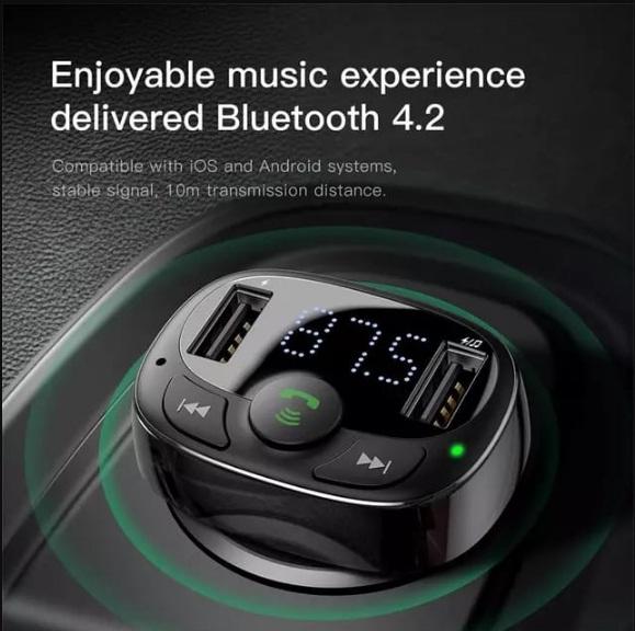 Baseus Fast Car Charger Wireless Car MP3 S09