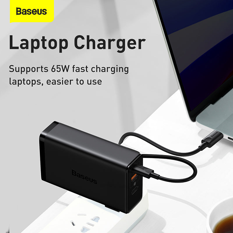 Baseus Power Station 4 Hybrid GaN Power Bank Adapter 10000mAh 87W CN Type-C 100W Cable