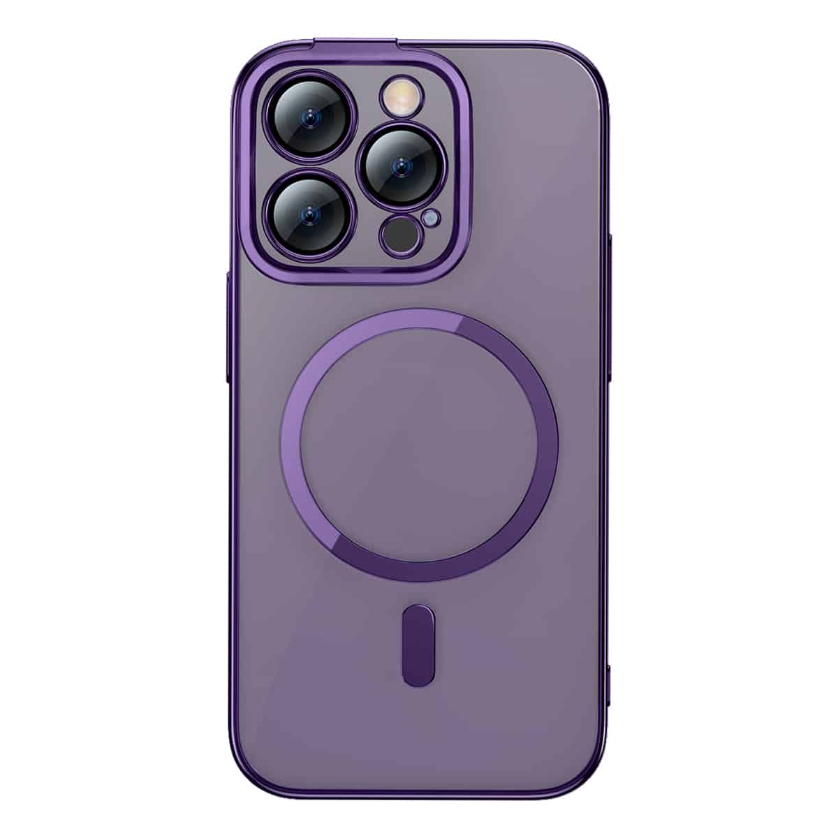 Baseus Glitter Series Magnetic Case for iP 14 Pro Max, Purple (Glass + Cleaning kit)