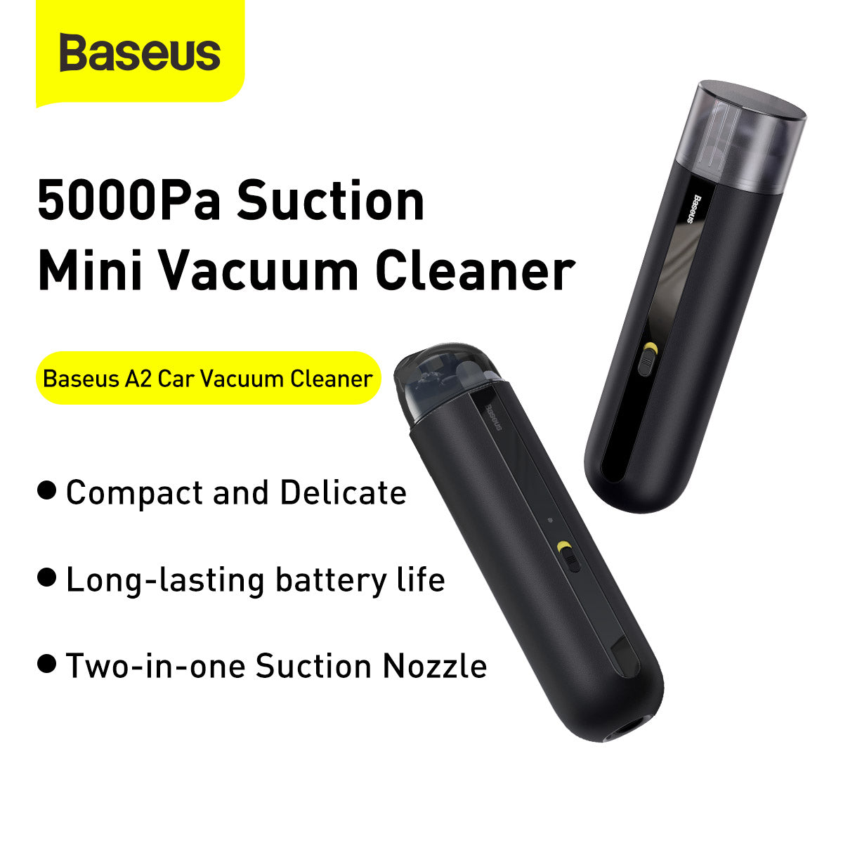 Baseus A2 Cordless Car Vacuum Cleaner 5000pa