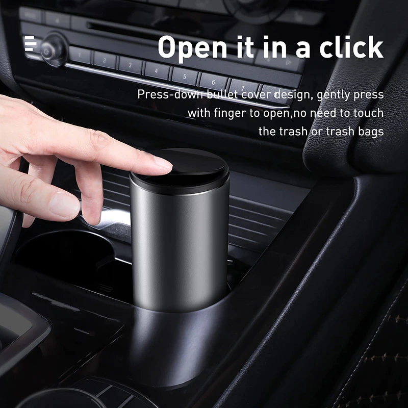 Baseus Gentleman Style Vehicle-mounted Trash Can Dark gray