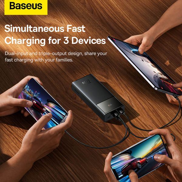 Baseus Star-Lord Digital Display Fast Charge Power Bank 30000mAh 22.5W Black