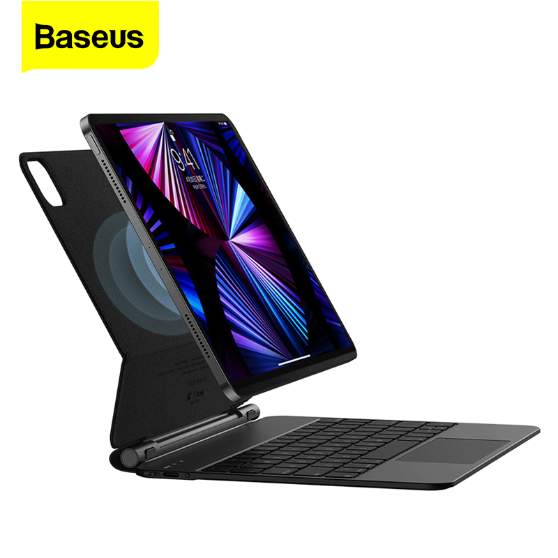 Baseus Brilliance Series Original Keyboard Case Pro with Digital Display For Pad Pro 11-inch 2018/2020/2021/2022 Pad Air4/Air5 10.9-inch Gray